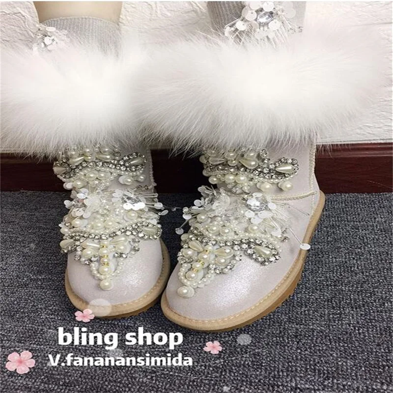 Rhine-drill fur one-piece boots Classic hand-made mid-calf boots Winter plus fleece warm boots men and women plus size 35-44
Rhine-drill fur one-piece boots Classic hand-made mid-calf boots Winter plus fleece warm boots men and women plus size 35-44