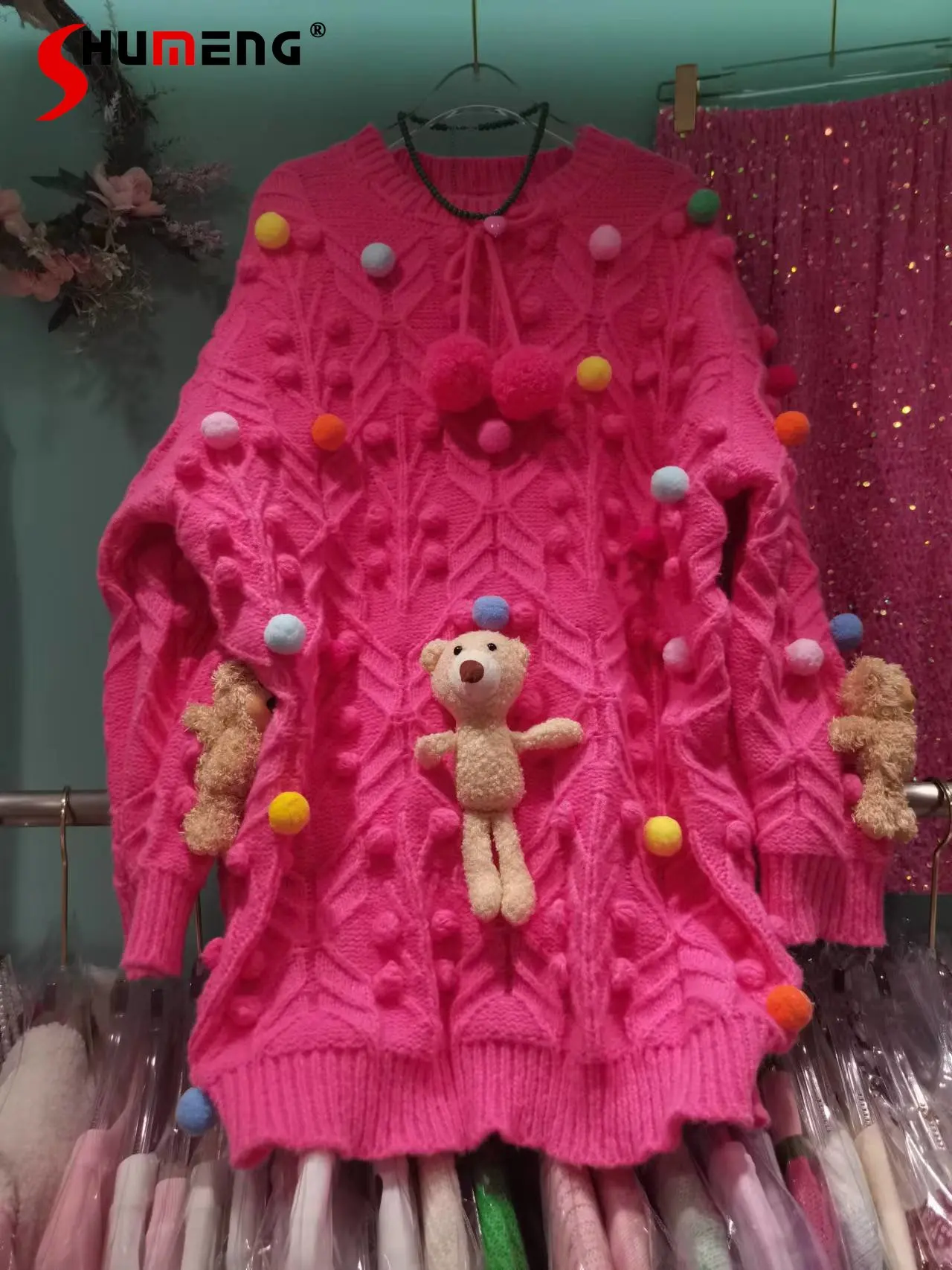 Women's 2022 Winter New Fashion Sweet Cute Cartoon 3D Bear Sweater Ladies Fairy Trendy Loose Mid-Length Slimming Knitted Top
Women's 2022 Winter New Fashion Sweet Cute Cartoon 3D Bear Sweater Ladies Fairy Trendy Loose Mid-Length Slimming Knitted Top