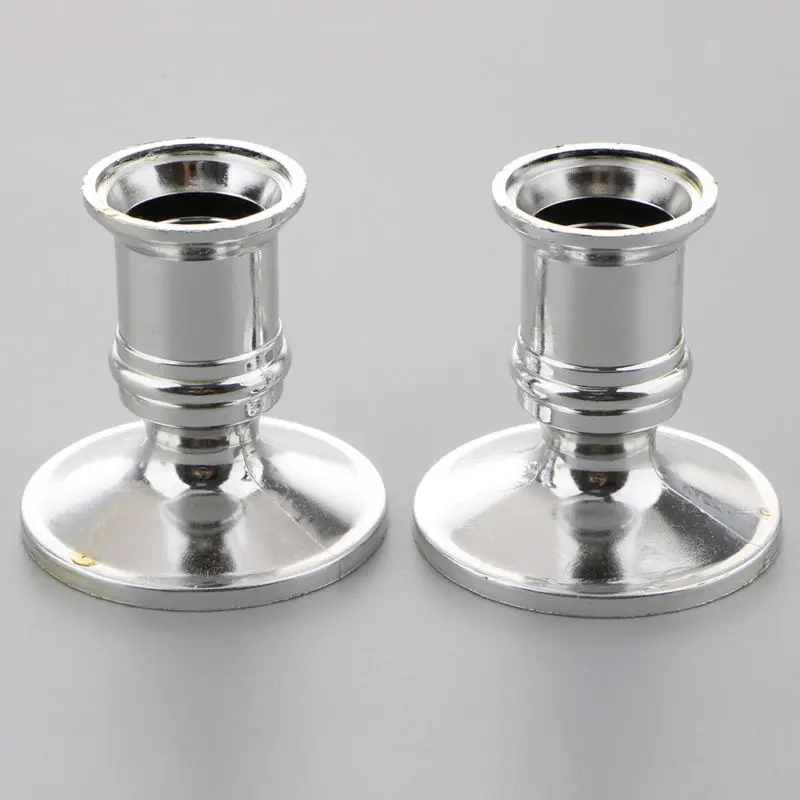 2pcs Party Wedding Home Pillar Silver Stand Candlestick Decoration Taper Candle Holders Fits Standard Candlestick
2pcs Party Wedding Home Pillar Silver Stand Candlestick Decoration Taper Candle Holders Fits Standard Candlestick