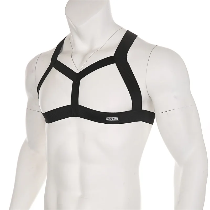 Elastic Harness Men Bondage Hollow Out Sexy Lingerie Shoulder Belt Straps Body Chest Muscle Hombre Arnes Costume for Nightclub
Elastic Harness Men Bondage Hollow Out Sexy Lingerie Shoulder Belt Straps Body Chest Muscle Hombre Arnes Costume for Nightclub