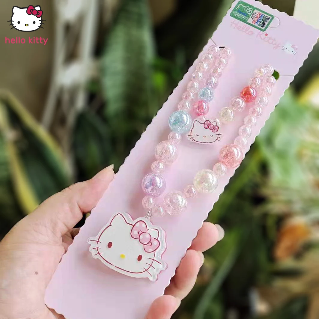 Ожерелье и браслет Hello Kitty, Мультяшные аксессуары принцессы для девочек, ювелирные изделия, милые подвесные украшения для девочек
Ожерелье и браслет Hello Kitty, Мультяшные аксессуары принцессы для девочек, ювелирные изделия, милые подвесные украшения для девочек