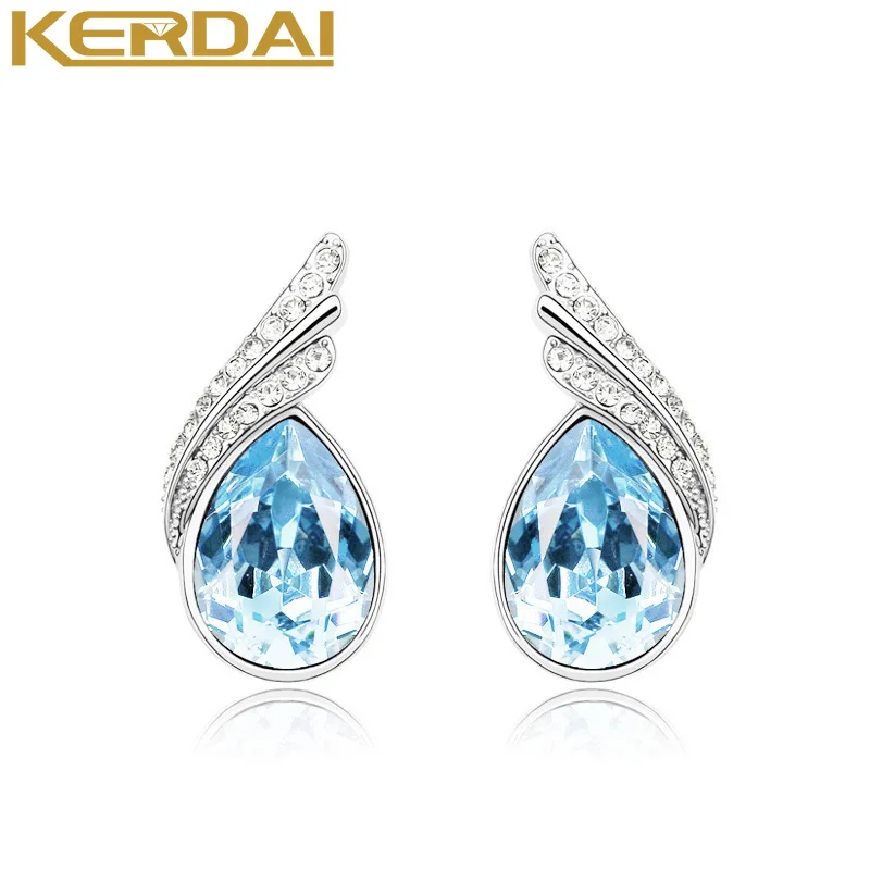 Fashion Light Blue Teardrop Crystal Angel Wings Stud Earrings for Women Jewelry Fashion Ear Stud Bricons
Fashion Light Blue Teardrop Crystal Angel Wings Stud Earrings for Women Jewelry Fashion Ear Stud Bricons
