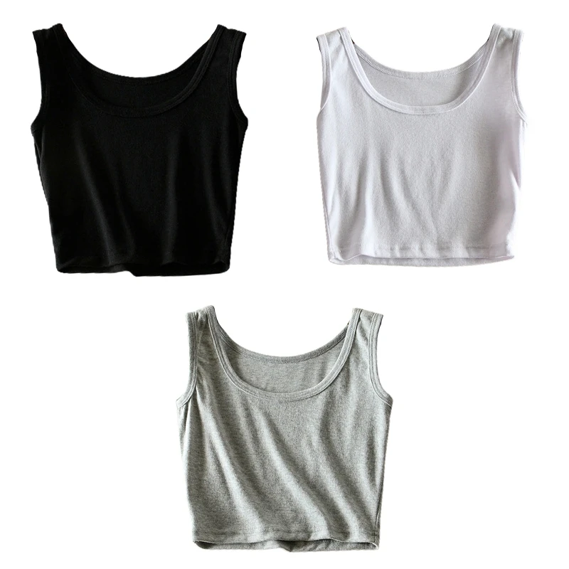 Women Sleeveless Scoop Neck Crop Tank Top Basic Plan Solid Color Workout Yoga Sport Navel Vest Slim Shirts Underwear
Women Sleeveless Scoop Neck Crop Tank Top Basic Plan Solid Color Workout Yoga Sport Navel Vest Slim Shirts Underwear