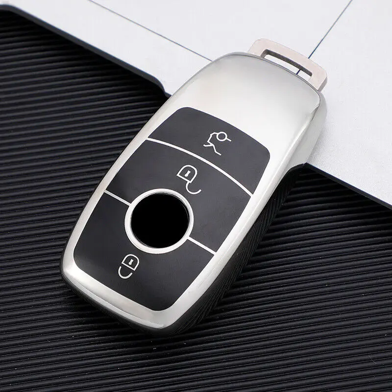 Chrome Car Key Cover Fob Case Key Shell For Mercedes Benz C E S Class GLE GLS CLA W213
Chrome Car Key Cover Fob Case Key Shell For Mercedes Benz C E S Class GLE GLS CLA W213