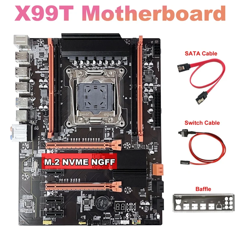 Материнская плата X99 + кабель SATA + кабель переключателя + перегородка LGA2011-V3 M.2 NVME NGFF поддержка DDR4 4X16G комплект
Материнская плата X99 + кабель SATA + кабель переключателя + перегородка LGA2011-V3 M.2 NVME NGFF поддержка DDR4 4X16G комплект