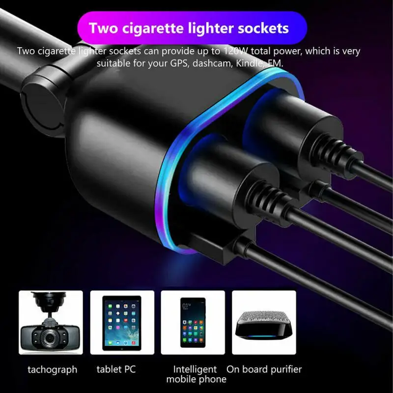 Car Cigarette Lighter Socket Splitter Charger 2 Port Type C Phone Charger Charging Sockets Power Adapter Plug Car Accessories
Car Cigarette Lighter Socket Splitter Charger 2 Port Type C Phone Charger Charging Sockets Power Adapter Plug Car Accessories