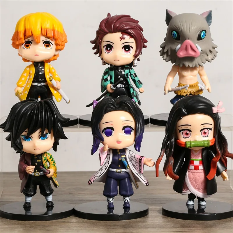 Demon Slayer Kamado Tanjirou Nezuko Agatsuma Zenitsu Hashibira Inosuke Tomioka Giyuu Kochou Shinobu Figures Model Doll 6pcs/set
Demon Slayer Kamado Tanjirou Nezuko Agatsuma Zenitsu Hashibira Inosuke Tomioka Giyuu Kochou Shinobu Figures Model Doll 6pcs/set
