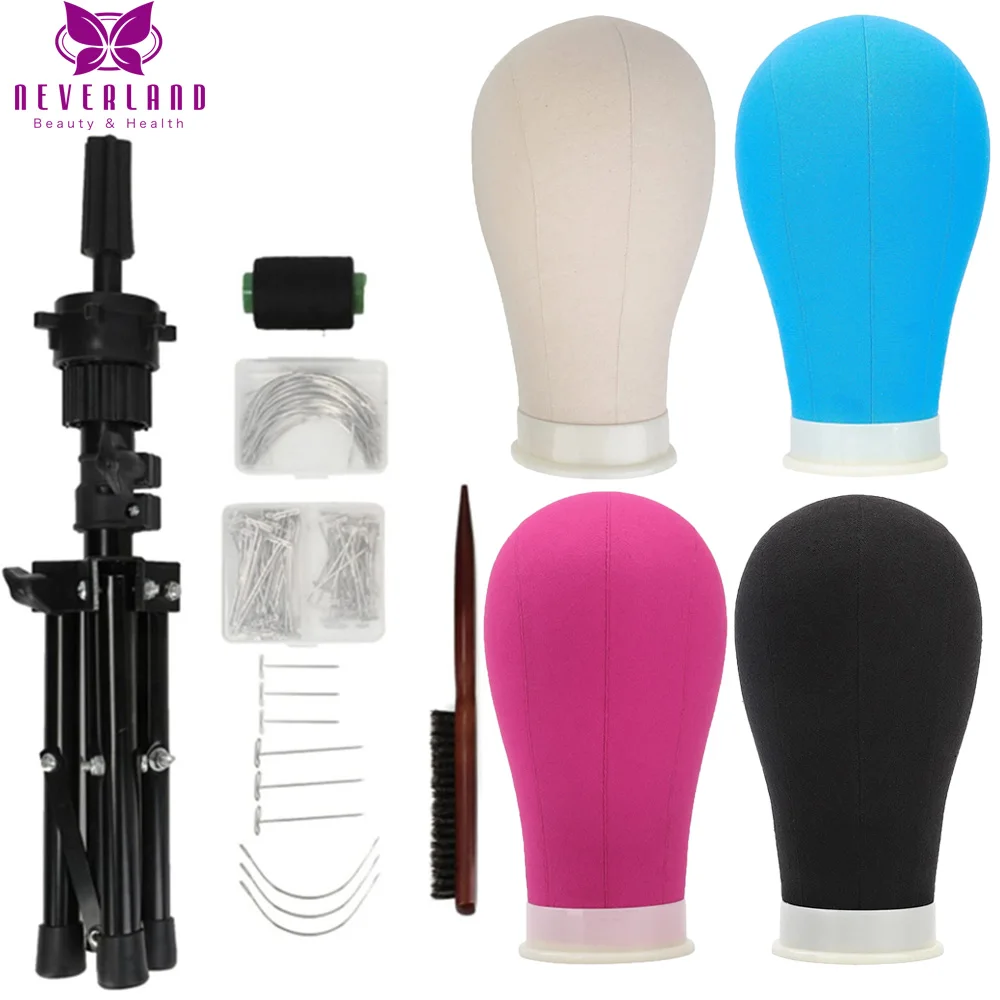 Wig Stand 21/22/23'' Wig Mannequin Head Canvas Block Head Styling Training Manikin Head Tabletop Tripod Free Get T Needle Holder 
Wig Stand 21/22/23'' Wig Mannequin Head Canvas Block Head Styling Training Manikin Head Tabletop Tripod Free Get T Needle Holder