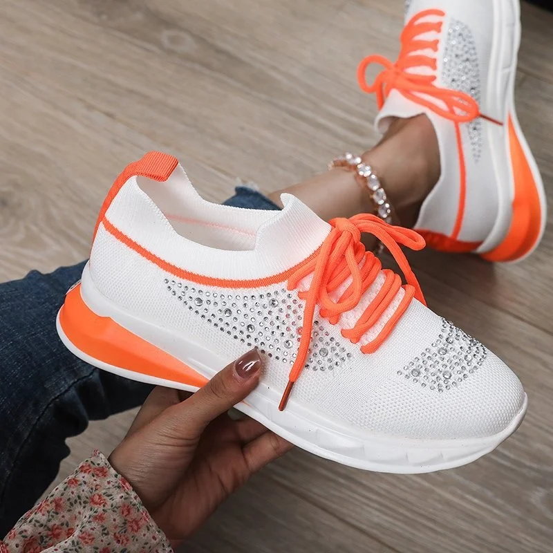 2022 New Women's Shoes Large Size Fashion Flying Woven Colorblock Mesh Sneakers Casual Comfortable Bright Diamond Flat Shoes
2022 New Women's Shoes Large Size Fashion Flying Woven Colorblock Mesh Sneakers Casual Comfortable Bright Diamond Flat Shoes
