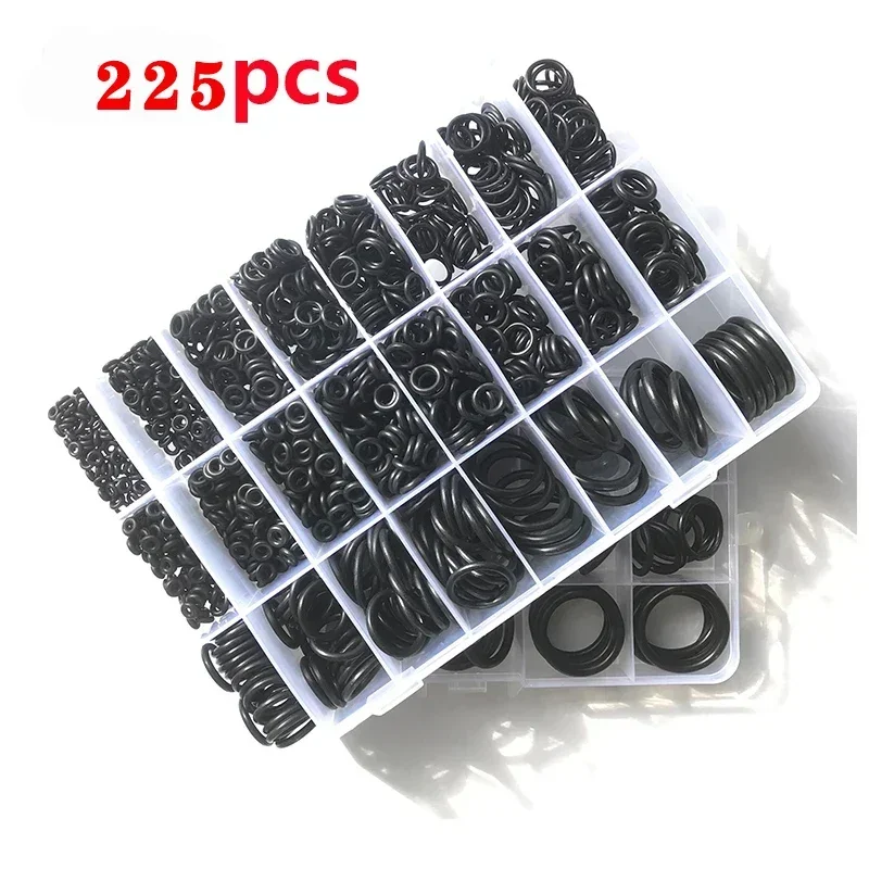 Набор уплотнительных колец NBR 225 шт., черный
Набор уплотнительных колец NBR 225 шт., черный