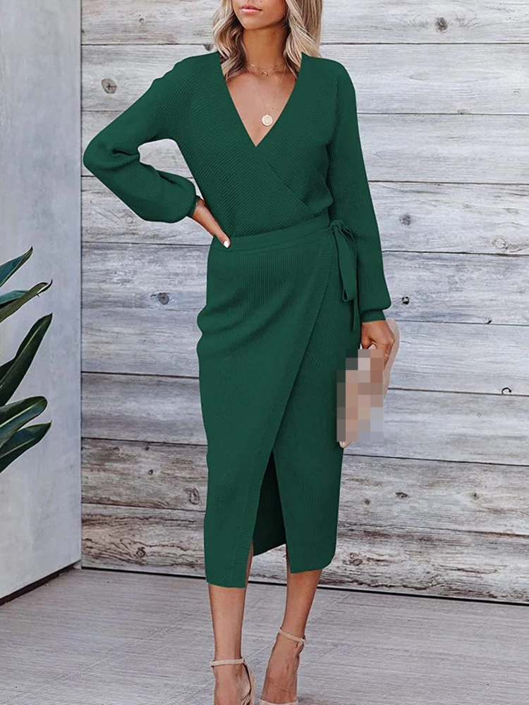 New Fashion Women's Dress Solid Color V-neck Conventional Sleeve Casual Lace-up Vestido Casual Party Dress for Women 2023
New Fashion Women's Dress Solid Color V-neck Conventional Sleeve Casual Lace-up Vestido Casual Party Dress for Women 2023