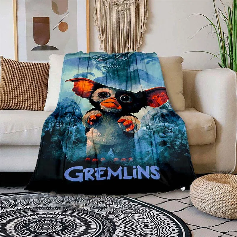 

Фланелевое флисовое теплое покрывало Gremlin 84 в стиле 80-х фильмов Mogwai Monster Gremlins, плед для офисной кровати, покрывала
