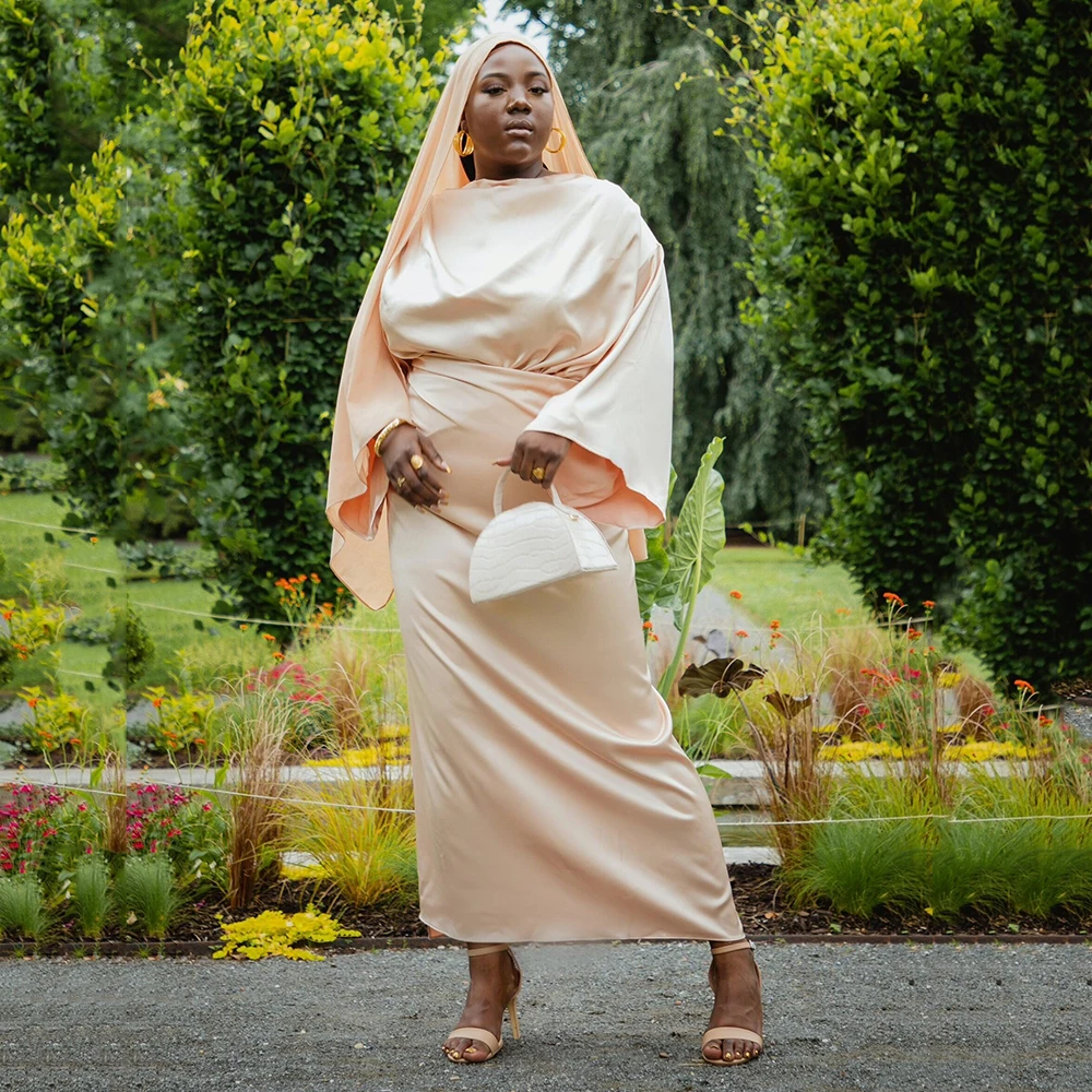 Muslim Clothing Batwing Sleeve Prom Gown Straight Round Neck Ankle-Length Solid Color Evening Dresses فساتين سهرة فخمه
Muslim Clothing Batwing Sleeve Prom Gown Straight Round Neck Ankle-Length Solid Color Evening Dresses فساتين سهرة فخمه