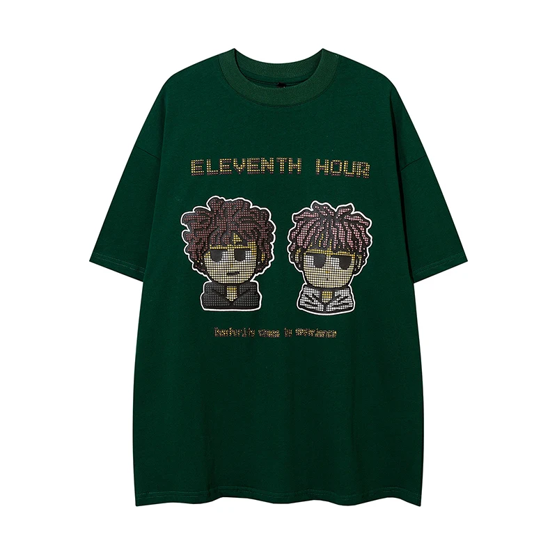 Cartoon Kids Patchwork Streetwear Summer Tshirts for Men and Women O Neck Harajuku Retro Loose Short Sleeve Top Tees
Cartoon Kids Patchwork Streetwear Summer Tshirts for Men and Women O Neck Harajuku Retro Loose Short Sleeve Top Tees