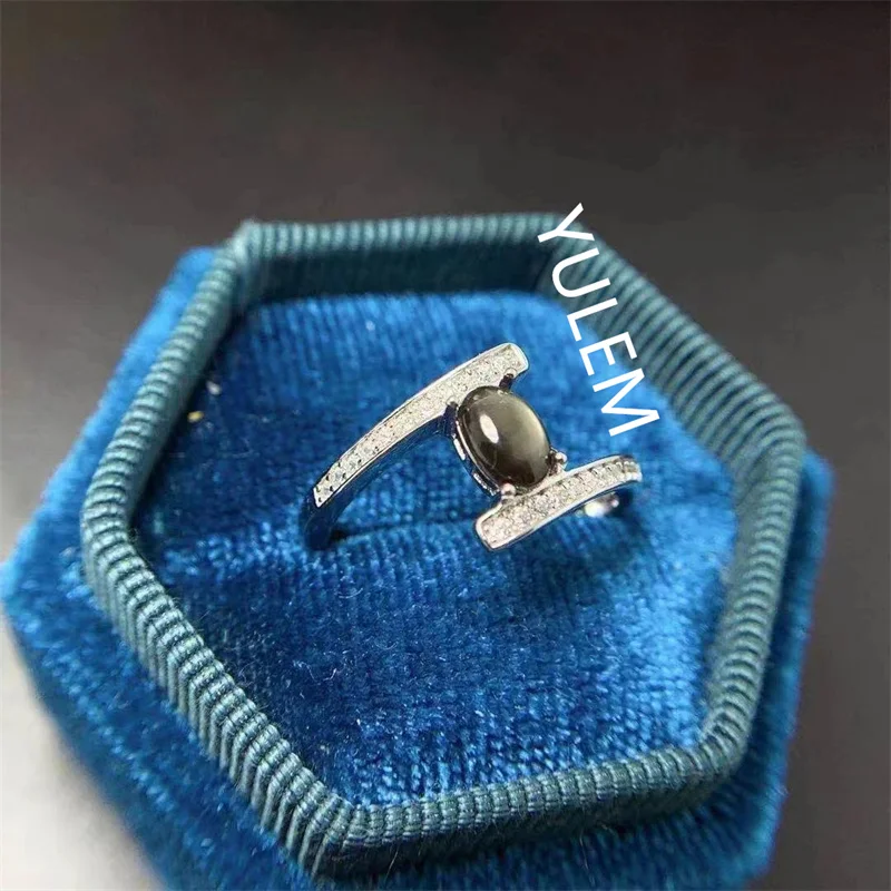 

Genuine Natural Star Sapphire Men Ring 925 Sterling Silver Real Gemstone Fine Jewelry Wedding Engagement Birthstone