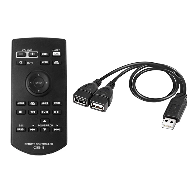 USB Splitter Cable, USB 2.0 A Male To Dual USB Female Jack Y Splitter Charger Cable With Replacement Remote Control
USB Splitter Cable, USB 2.0 A Male To Dual USB Female Jack Y Splitter Charger Cable With Replacement Remote Control