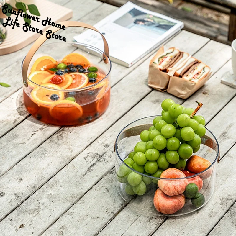 PET Ice Bucket High-value Household Portable Transparent Basket Beer Barrel Champagne Wine Fruit Storage Basket Home Accessories
PET Ice Bucket High-value Household Portable Transparent Basket Beer Barrel Champagne Wine Fruit Storage Basket Home Accessories
