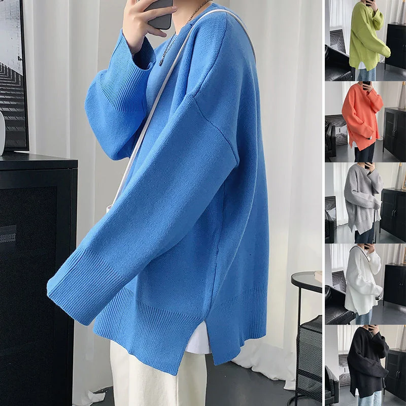 Hybskr Solid Color Side Slit Men Women Casual Sweaters Autumn Winter New Korean Knitted Pullovers Harajuku Unisex Versatile Tops
Hybskr Solid Color Side Slit Men Women Casual Sweaters Autumn Winter New Korean Knitted Pullovers Harajuku Unisex Versatile Tops