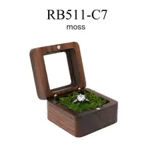 Wooden Ring Box Small Portable Travel Ring Earring Pendant Mini Jewelry Storage Case Velvet Ring Pillow Proposal Rings Holder