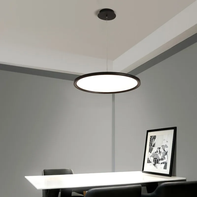 Black White Gold LED Chandelier Restaurant Bar Coffee Shop Pendant Lamp Simple Modern Dining Room Round Ultra-thin Hanging Light
Black White Gold LED Chandelier Restaurant Bar Coffee Shop Pendant Lamp Simple Modern Dining Room Round Ultra-thin Hanging Light