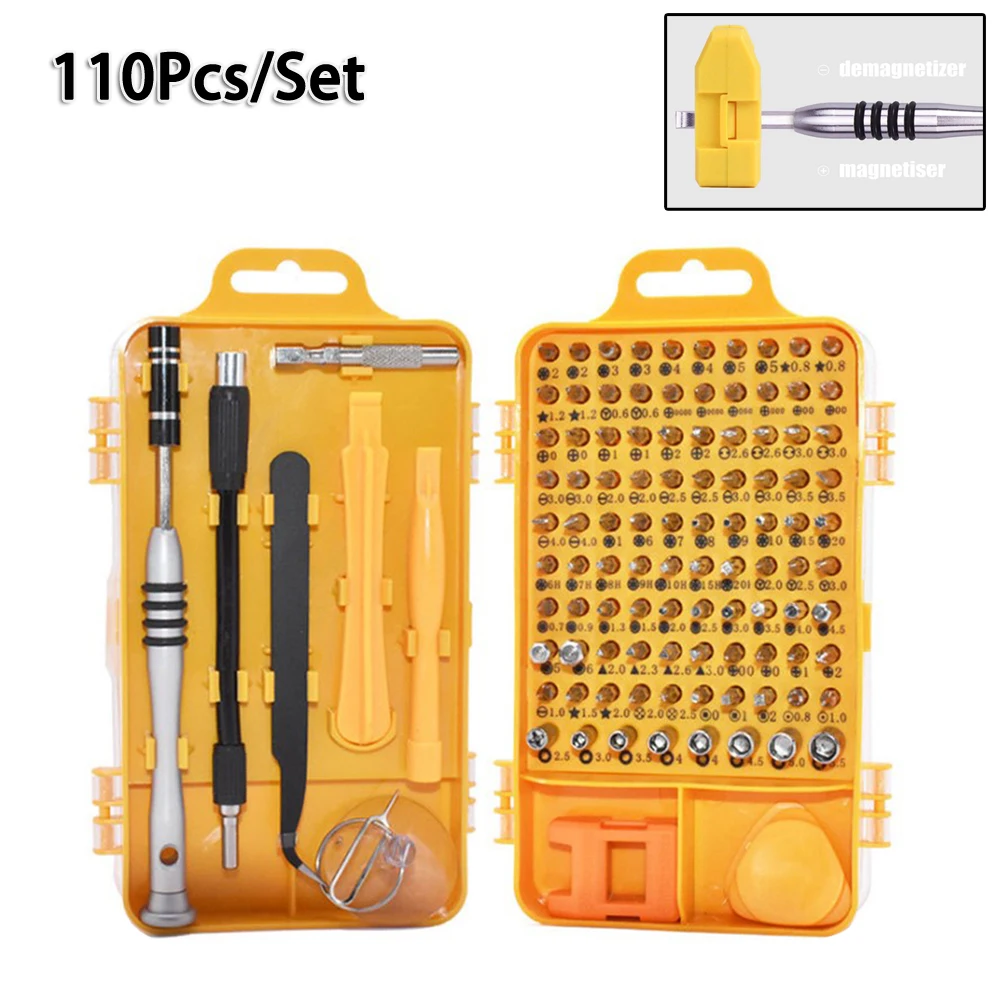108 In 1 Precision Magnetic Screwdriver Set Multi-function Mobile Phone PC Computer Electronic Home Hand Repair Electrician Tool
108 In 1 Precision Magnetic Screwdriver Set Multi-function Mobile Phone PC Computer Electronic Home Hand Repair Electrician Tool