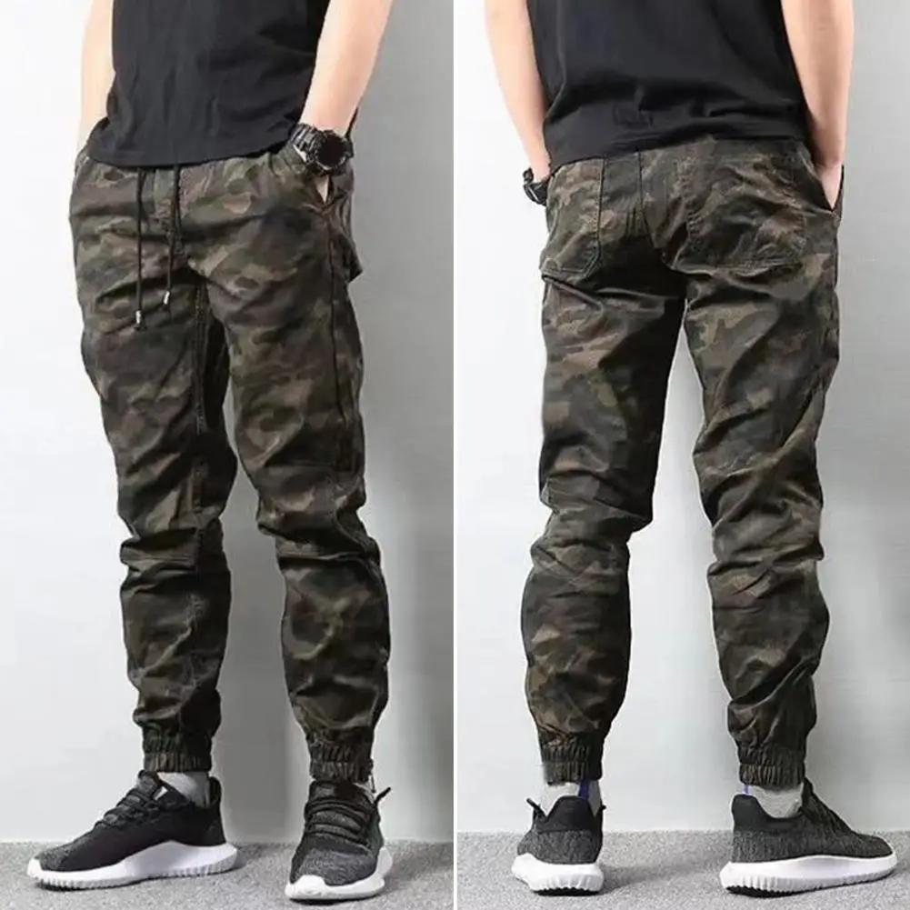 Camouflage Tactical Sweatpants Pants Cargo Drawstring Autumn Spring Elastic Trousers Men Ankle Tied Joggers Waist Harem Pants
Camouflage Tactical Sweatpants Pants Cargo Drawstring Autumn Spring Elastic Trousers Men Ankle Tied Joggers Waist Harem Pants