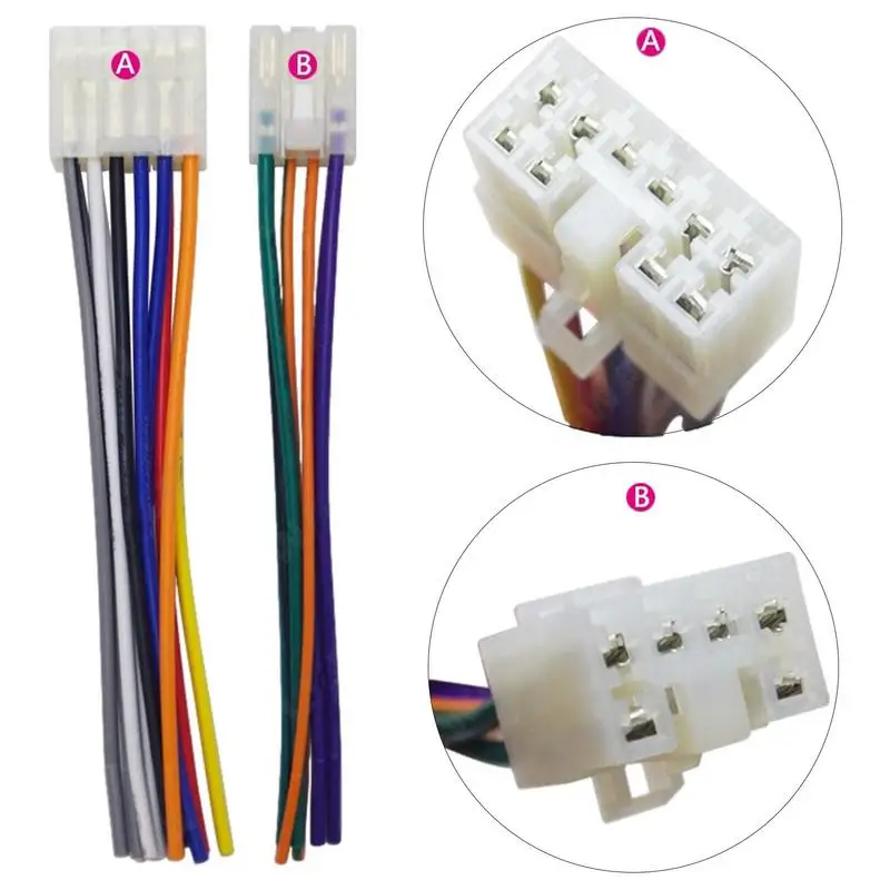 2x6P Connect 1 To 2 CarPlayer Radio Wiring Harness Wire Cable Adapter Converter Plugs Car Cable For T oyota Car Accessory
2x6P Connect 1 To 2 CarPlayer Radio Wiring Harness Wire Cable Adapter Converter Plugs Car Cable For T oyota Car Accessory