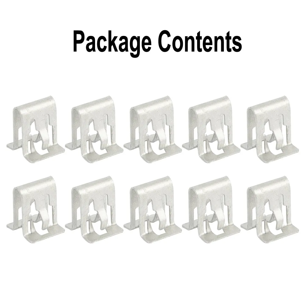 10pcs Silver Tone Metal Fastener Retainer Dash Dashboard Trim Clip Silver Silver Automotive Cable Retainers
10pcs Silver Tone Metal Fastener Retainer Dash Dashboard Trim Clip Silver Silver Automotive Cable Retainers