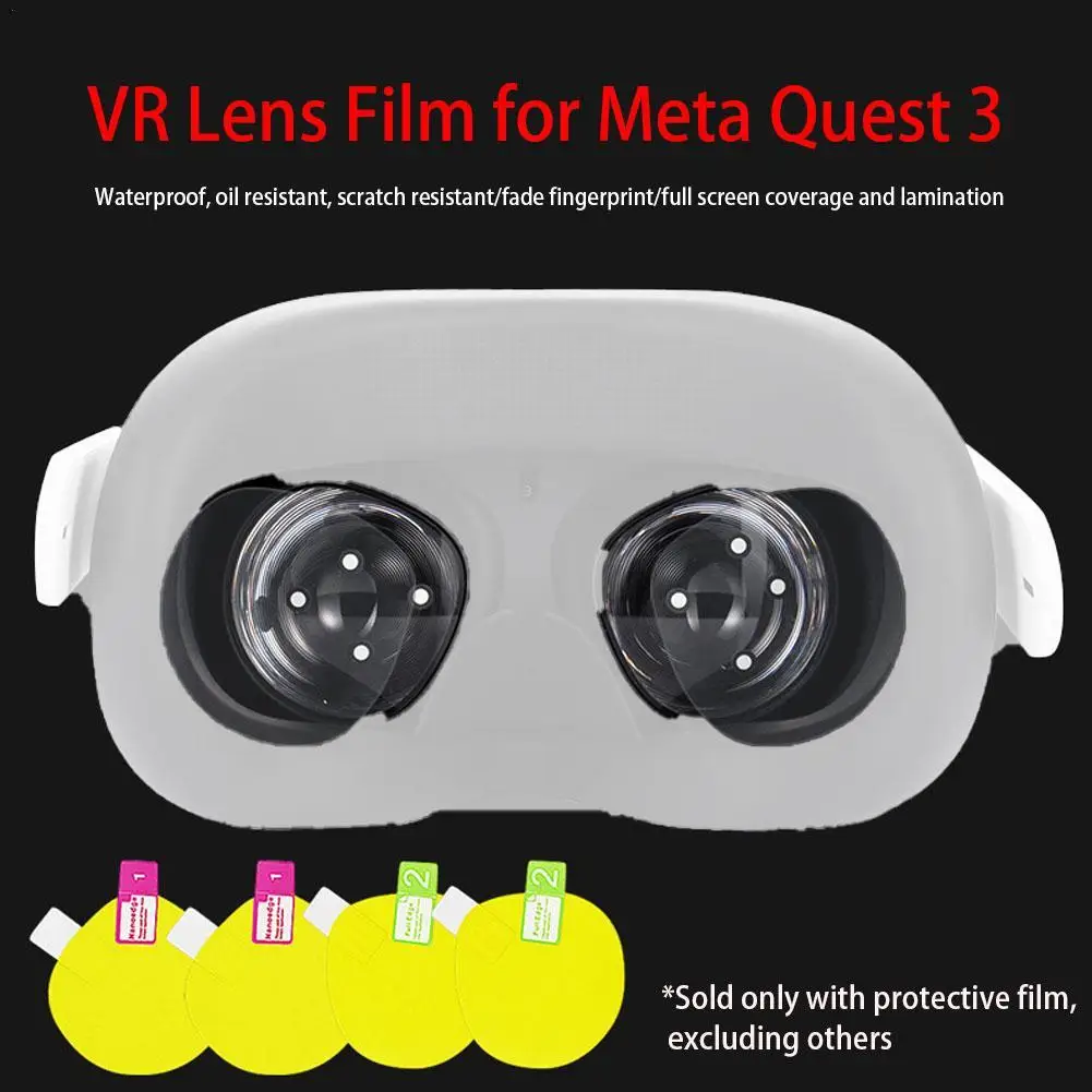 

Защитная пленка для объектива VR для Meta Quest 3, Защитная пленка для объектива VR, шлем для гарнитуры VR против царапин для Meta Quest 3, аксессуары
