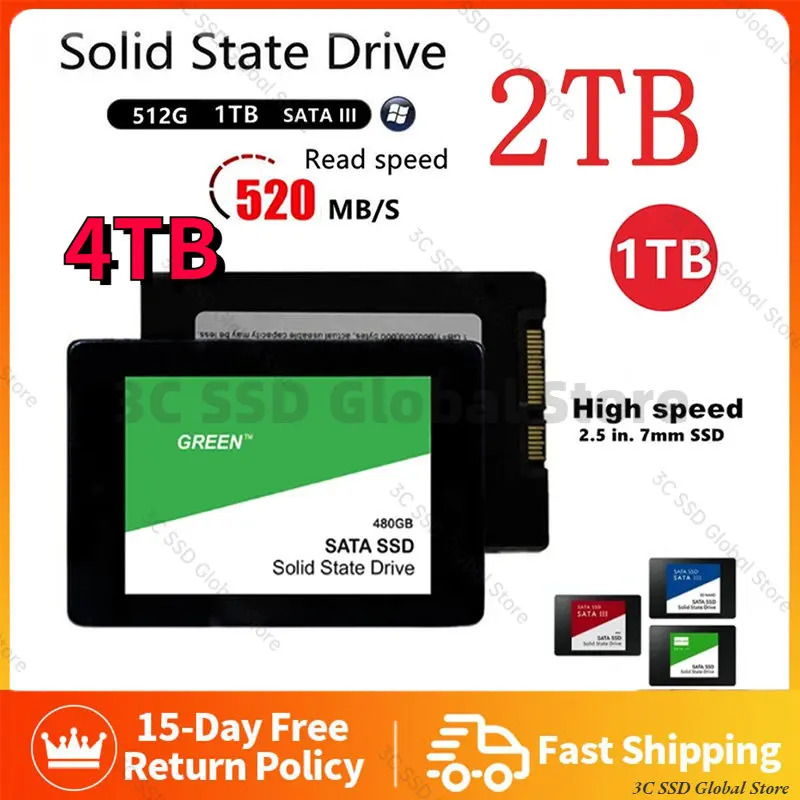 2023 New SSD 1TB Original Hard Drive Disk Sata3 2.5 Inch 2tb Ssd TLC 500MB/s Internal Solid State Drives for Laptop and Desktop
2023 New SSD 1TB Original Hard Drive Disk Sata3 2.5 Inch 2tb Ssd TLC 500MB/s Internal Solid State Drives for Laptop and Desktop