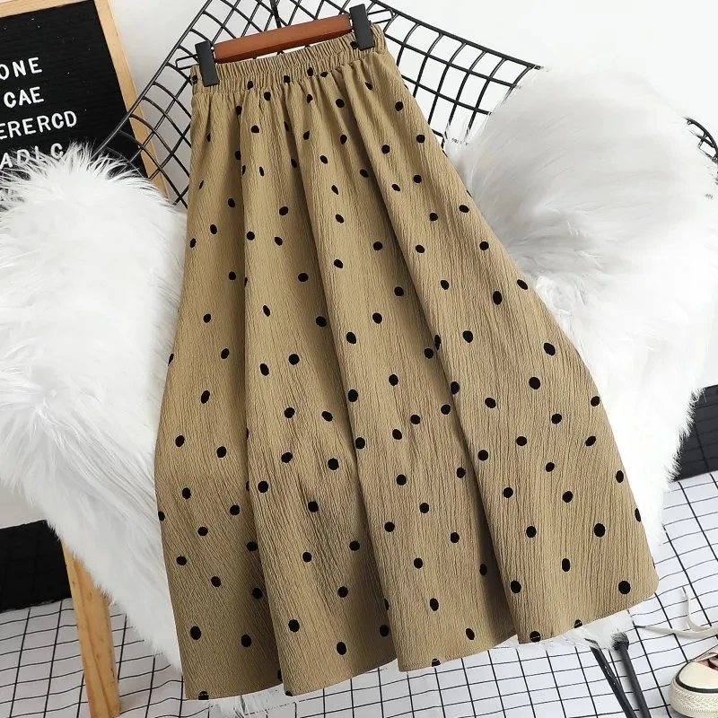 Polka Dot Skirt Women's Autumn New Elastic Waist Umbrella Skirt High Waist Large Swing Skirt P3 912
Polka Dot Skirt Women's Autumn New Elastic Waist Umbrella Skirt High Waist Large Swing Skirt P3 912