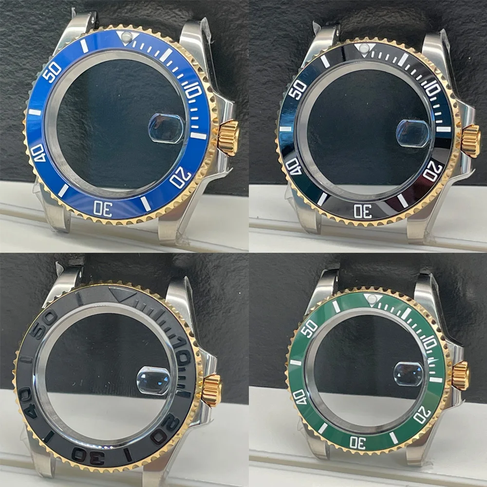 100M Swim NH35A NH36A Mechanical Watch Case for SEIKO Movement Two Tone Gold Bezel Ceramic insert Glass Back 120 Clicks
100M Swim NH35A NH36A Mechanical Watch Case for SEIKO Movement Two Tone Gold Bezel Ceramic insert Glass Back 120 Clicks