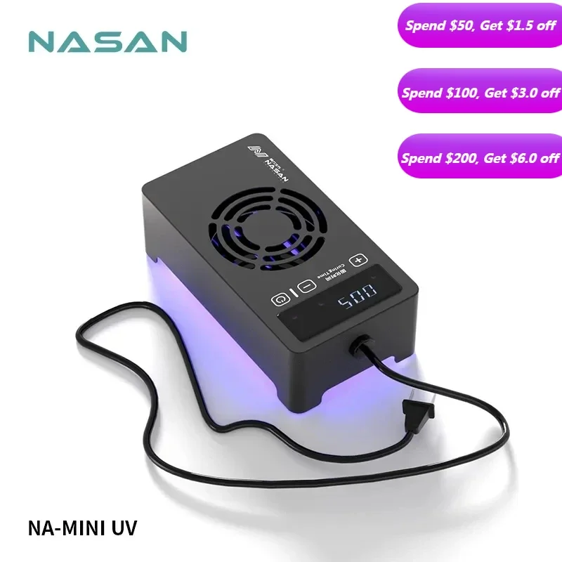 Лампа для отверждения клея NASAN NA-MINI UV для обслуживания экрана, портативная лампа для ремонта материнской платы с зеленым маслом
Лампа для отверждения клея NASAN NA-MINI UV для обслуживания экрана, портативная лампа для ремонта материнской платы с зеленым маслом