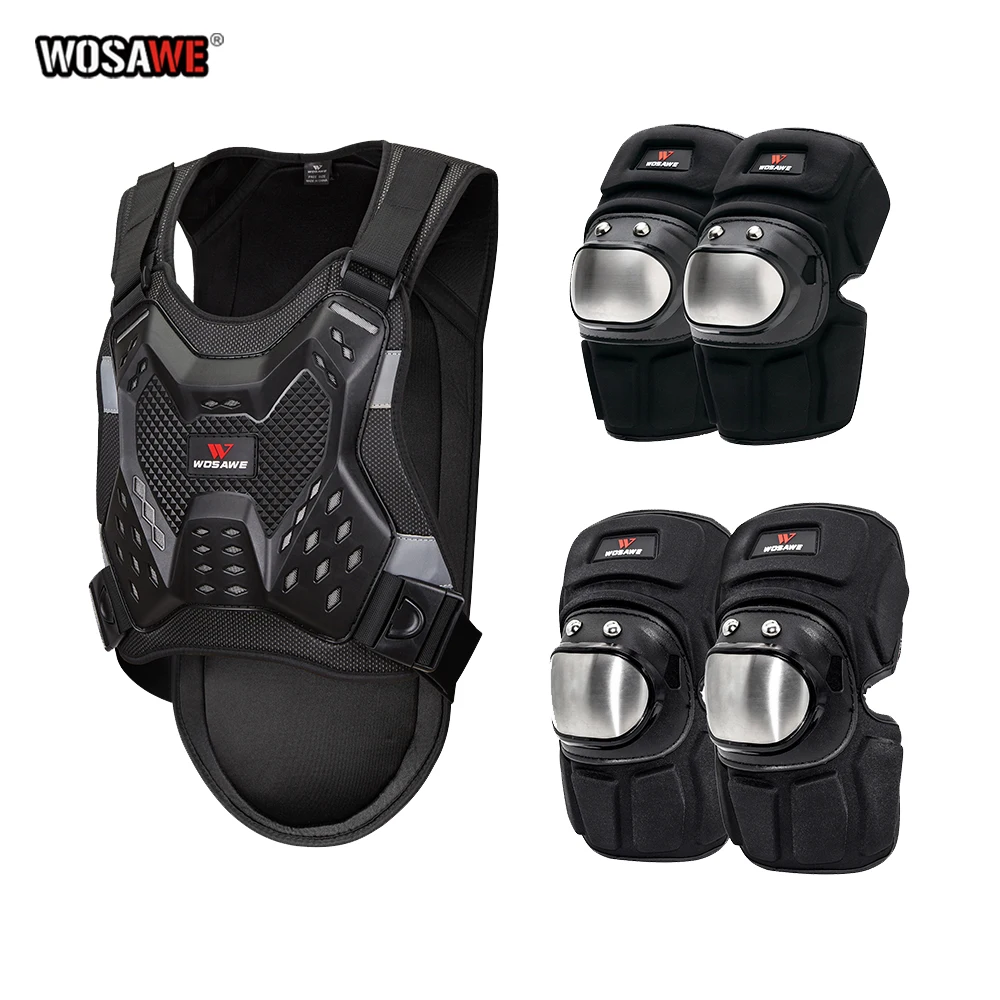 WOSAWE Motorcycle Full Chest Armor Suit Adult Racing Motocross Body Armor Skateboard Body Protector Vest Armor protective Gear
WOSAWE Motorcycle Full Chest Armor Suit Adult Racing Motocross Body Armor Skateboard Body Protector Vest Armor protective Gear