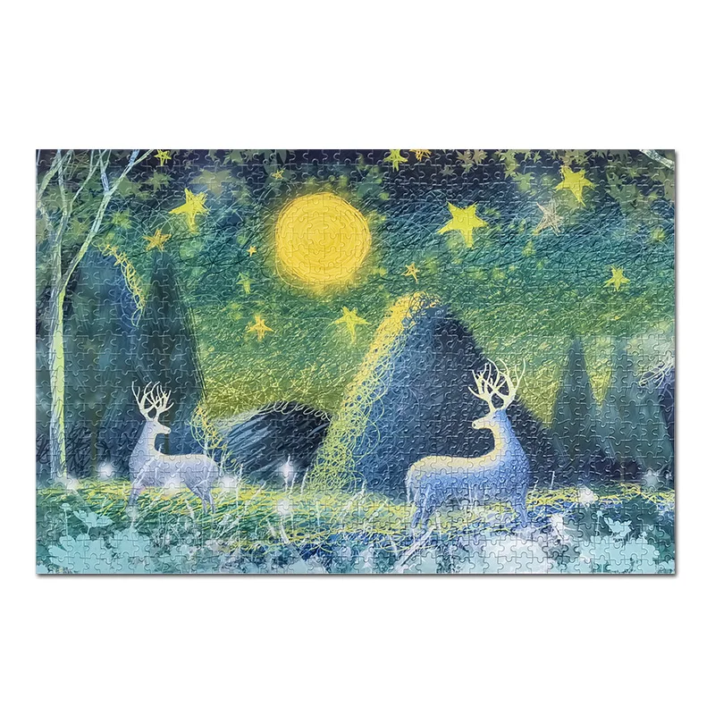 Jigsaw Puzzles for Adults 1000 Piece Paper Puzzles Dream Deer Educational Intellectual Family Game Toys finished size 380*260mm
Jigsaw Puzzles for Adults 1000 Piece Paper Puzzles Dream Deer Educational Intellectual Family Game Toys finished size 380*260mm
