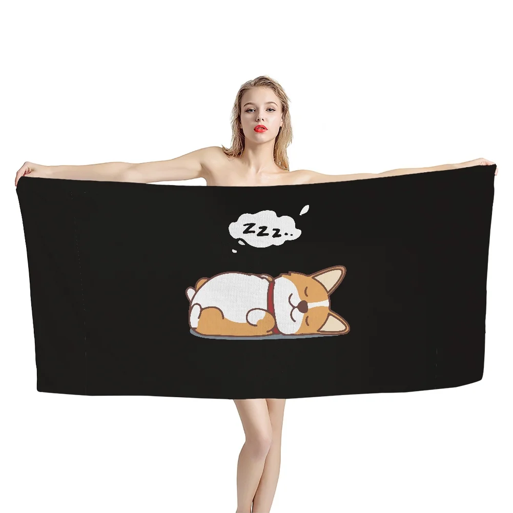 Милые Пляжные полотенца Corgi, большое быстросохнущее полотенце из микрофибры, одеяло с мультяшными животными, коврик для пикника, кемпинга, путешествий, йоги, спортзала для женщин и детей 
Милые Пляжные полотенца Corgi, большое быстросохнущее полотенце из микрофибры, одеяло с мультяшными животными, коврик для пикника, кемпинга, путешествий, йоги, спортзала для женщин и детей