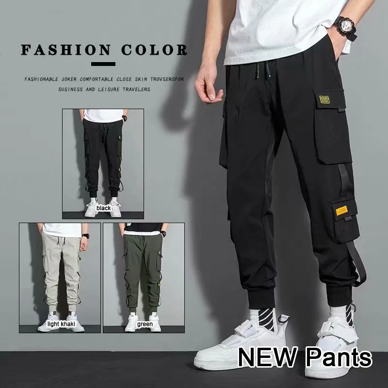 2022 new Classic Streetwear Casual Men Ribbons Harem Jogging Pants Male Slim Fit Spring Cargo Pants Multi-Pockets Women Trousers
2022 new Classic Streetwear Casual Men Ribbons Harem Jogging Pants Male Slim Fit Spring Cargo Pants Multi-Pockets Women Trousers