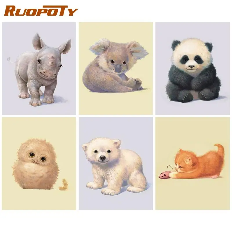 RUOPOTY Paint By Number Cat Animals Full Set Pictures Oil Painting By Numbers Penguin Drawing An Canvas Home Decoration DIY Gift
RUOPOTY Paint By Number Cat Animals Full Set Pictures Oil Painting By Numbers Penguin Drawing An Canvas Home Decoration DIY Gift
