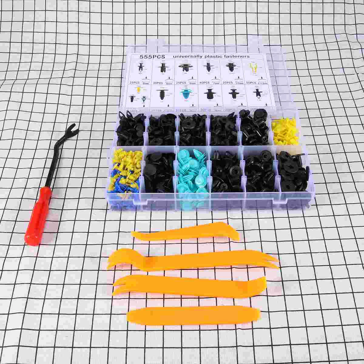 555pcs Car Body Trim Clips Retainer Bumper Rivets Screws Car Push Type Bumper Fastener Rivet Clips Panel Push Fastener Kit with
555pcs Car Body Trim Clips Retainer Bumper Rivets Screws Car Push Type Bumper Fastener Rivet Clips Panel Push Fastener Kit with