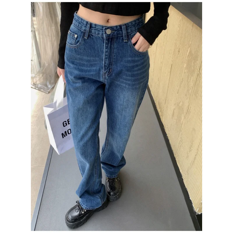 Vintage Navy Blue High Waist Women Jeans American Fashion Streetwear Wide Leg Jean Female Denim Trouser Baggy Denim Pants
Vintage Navy Blue High Waist Women Jeans American Fashion Streetwear Wide Leg Jean Female Denim Trouser Baggy Denim Pants