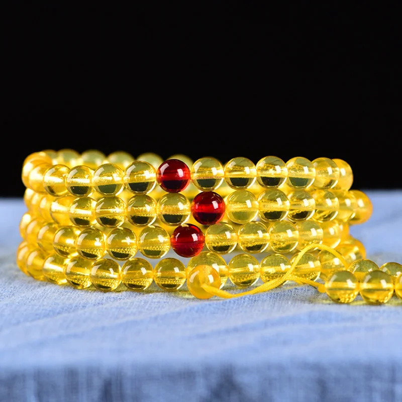 

Оригинальное украшение для браслета из натурального минерального золота с жемчугом, браслет из бусин Будды 108 для мужчин и женщин
