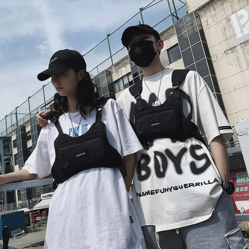 Functional Tactical Chest Rig Bag For Men Fashion Hip Hop Vest Streetwear Bag Couple Waist Pack Unisex Locomotive Backpack
Functional Tactical Chest Rig Bag For Men Fashion Hip Hop Vest Streetwear Bag Couple Waist Pack Unisex Locomotive Backpack
