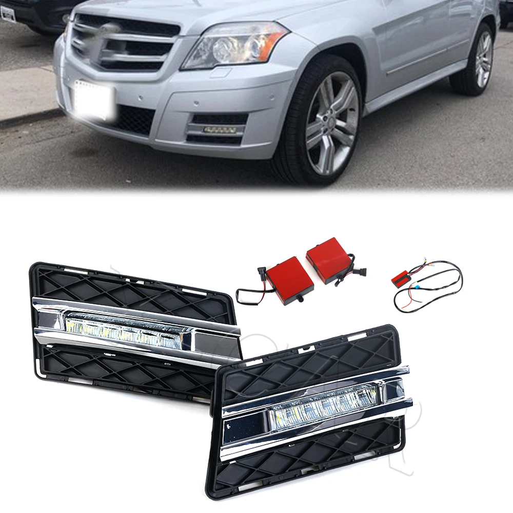 Передние противотуманные фары светодиодные DRL дневные ходовые огни слева и справа для Benz GLK Class W204 GLK300 GLK350 GLK500 2008-2012 для автомобиля
Передние противотуманные фары светодиодные DRL дневные ходовые огни слева и справа для Benz GLK Class W204 GLK300 GLK350 GLK500 2008-2012 для автомобиля