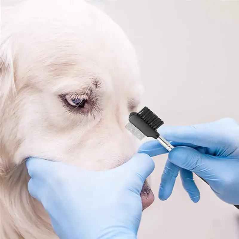 Pet Eye Comb Brush Pet Tear Stain Remover Comb Double-Sided Eye Grooming Brush Removing Crust Mucus For Small Cat Dog
Pet Eye Comb Brush Pet Tear Stain Remover Comb Double-Sided Eye Grooming Brush Removing Crust Mucus For Small Cat Dog