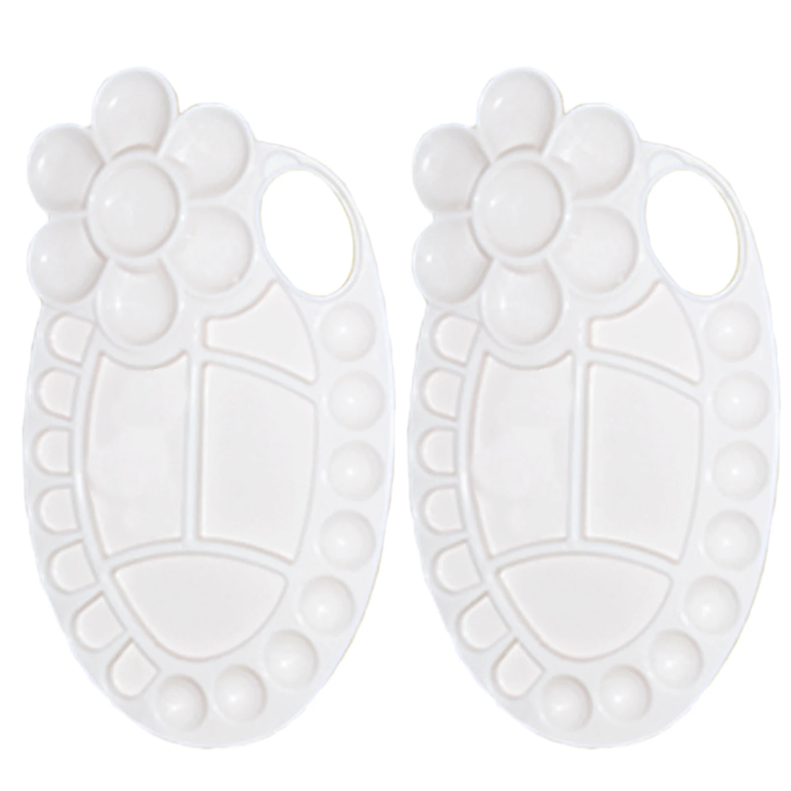 2pcs Universal DIY For Painting Paint Palette Kids Adults Plastic With Grip Hole Mixing Large Capacity Easy To Clean Indoor 
2pcs Universal DIY For Painting Paint Palette Kids Adults Plastic With Grip Hole Mixing Large Capacity Easy To Clean Indoor