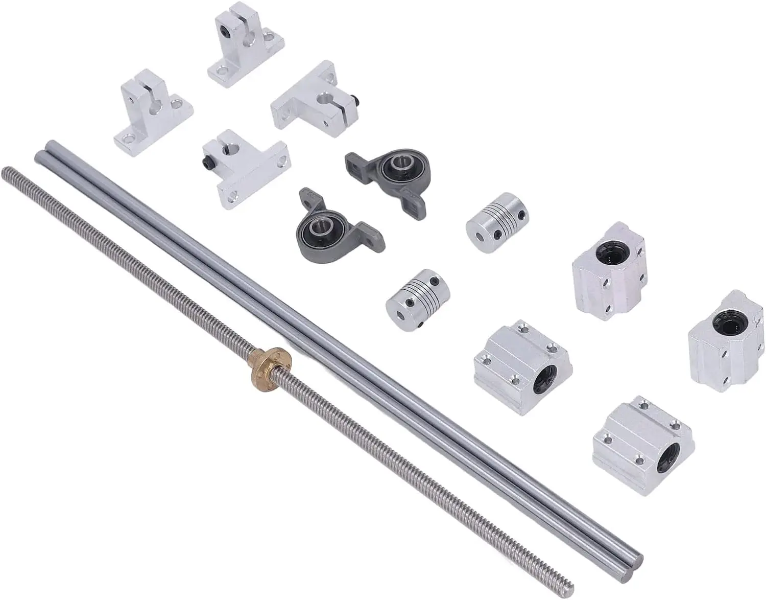 de parafuso de chumbo de 8 mm Bloco de rolamento Eixos ópticos horizontais de 500 mm de eixo de 2 trilhos Conjunto de parafuso
de parafuso de chumbo de 8 mm Bloco de rolamento Eixos ópticos horizontais de 500 mm de eixo de 2 trilhos Conjunto de parafuso