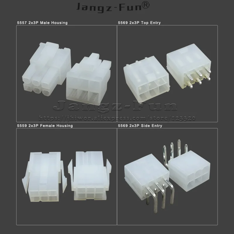 20pcs 2x3P 4.2mm 5557 5559 5569 6 P Male Female Housing Top Side Entry Pin Header Automotive Cable Wire Connector For Computer
20pcs 2x3P 4.2mm 5557 5559 5569 6 P Male Female Housing Top Side Entry Pin Header Automotive Cable Wire Connector For Computer