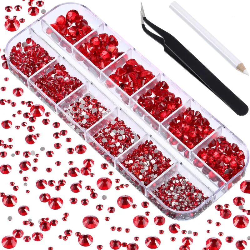 About 2100 12 cell box nail polish diamonds set DIY phone case decoration accessories, glass crystal nail stickers and diamonds
About 2100 12 cell box nail polish diamonds set DIY phone case decoration accessories, glass crystal nail stickers and diamonds