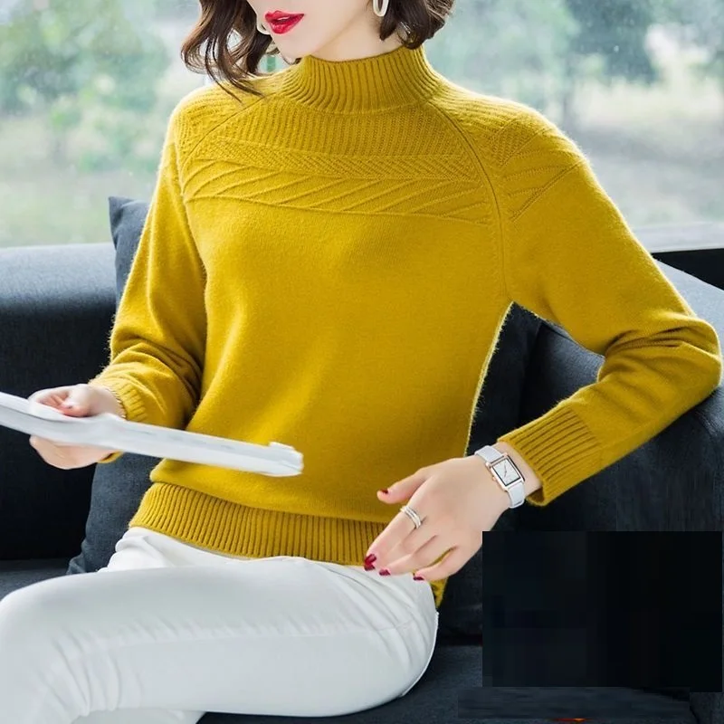 2022 New-coming Autumn Winter Top Pull Femme Turtleneck Pullovers Sweaters Long Sleeve Slim Korean Women's Sweater
2022 New-coming Autumn Winter Top Pull Femme Turtleneck Pullovers Sweaters Long Sleeve Slim Korean Women's Sweater