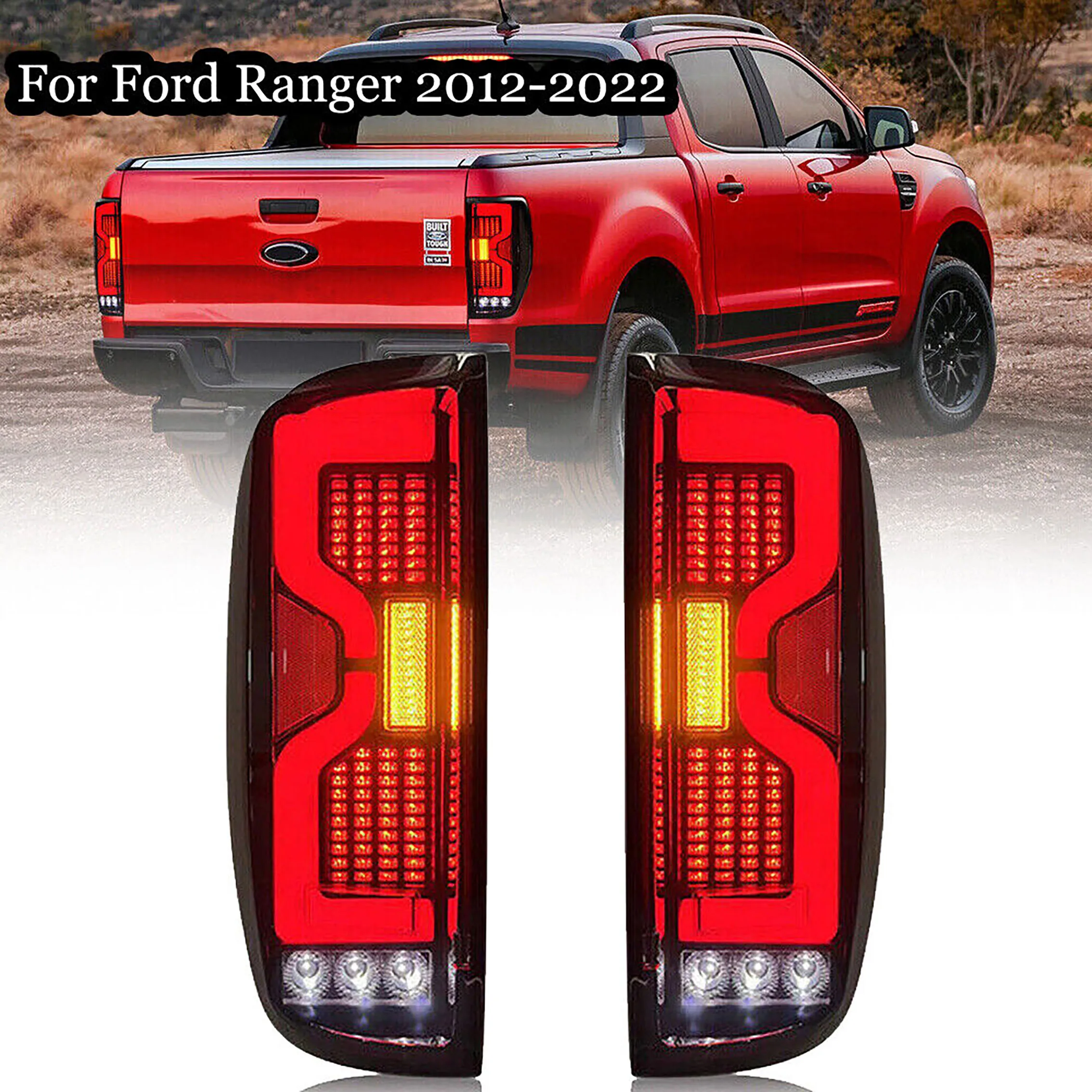 Left Right Car Rear Tail Light Signal Brake Lamp with Bulb&Wiring For Ford Ranger 2012-2014,2015-2018,2019-2022
Left Right Car Rear Tail Light Signal Brake Lamp with Bulb&Wiring For Ford Ranger 2012-2014,2015-2018,2019-2022